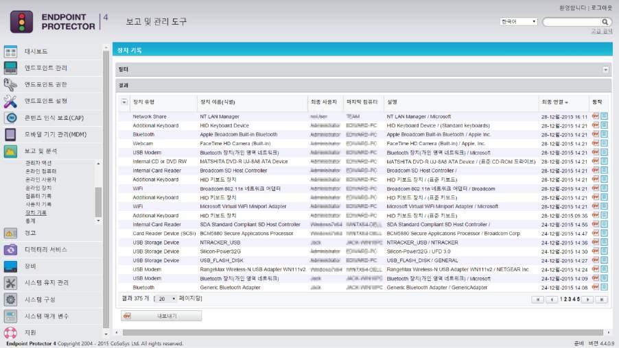 98 Endpoint Protector 사용설명서 8.12.