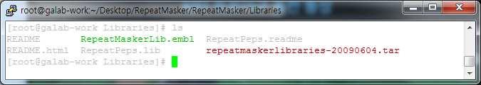 org 에서 RepeatMasker Libraries 를다운받는다.