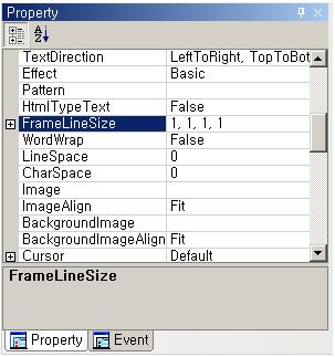 ,.. 'OZ Application Designer',,.. 'FrameLineSize'.