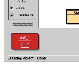 생성된객체는오브젝트벤치 (object bench) 에보여지게됩니다 ( 그림 4). 여기까지가객체생성에관련된모든사항입니다. 다시정리하면, 클래스팝업메뉴에서생성자함수를선택하여실행하면오브젝트벤치에생성된객체가보여지게됩니다.