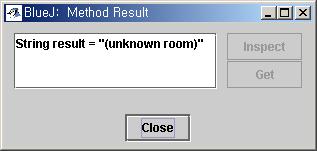 그림 5와같이 getroom과 setroom 메소드들은각각 staff 멤버의방번호 (room number) 를설정하고반환하는동작을합니다. getroom 메소드를호출해봅시다. 객체메뉴의 getroom 메소드를선택하여실행합니다. 그러면대화상자가실행결과를보여줄것입니다 ( 그림 6). 그림 6과같이결과의내용이 "(unknown room)" 이됩니다.