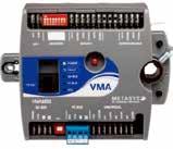 자동제어 Controls 댐퍼조작기일체형디지털콘트롤러 VMA Series MS-VMA1617-0 MS-VMA1632-0 Integral Design More Inputs Optimum Performance Smaller Package size VMA 특징 VMA16(32-bit) 은 BACnet 마스터 - 슬레이브 / 토큰 - 패싱 (MS/TP)