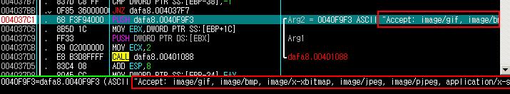 3) HTTP 헤더필드확인 - Accept: image/gif, image/bmp, image/x-xbitmap, image/jpeg, image/pjpeg, application/x- shockwave-flash, application/vnd.