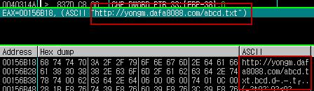 3) txt 파일다운로드과정 - 감염된 PC 의 hosts 파일을변조하기위해 GET 방식을사용하여외부에서 txt 파일을다운로드함 [ 그림 12.