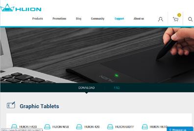 휴이온홈페이지에서드라이버다운로드후설치 ( 권장 ) HUION( 휴이온 ) 공식홈페이지인 www.huiontablet.com / www.huiontablet.com 에서최신드라이버를다운받아설치하십시오.