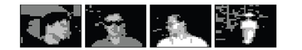활용사례 다층신경망의구체적인활용사례 : 얼굴방향인식 학습데이터 : 20 명의다른사람을촬영한 624 장의흑백이미지 (Mitchell, 1997) 가로 120 픽셀, 세로 128 픽셀의이미지를가로 30 픽셀, 세로 32 픽셀로가공