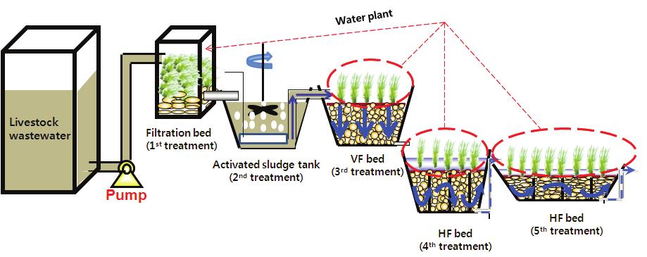 Growth Characteristic and Nutrient Uptake of Water Plants in Constructed Wetlands for Treating Livestock Wastewater 353 Table 2.