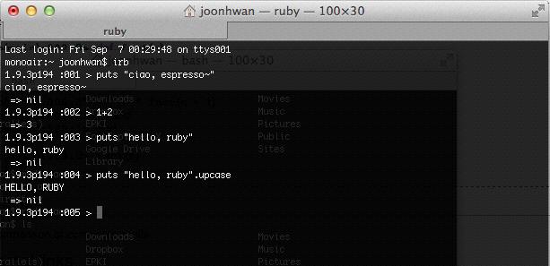 My First Ruby Program!