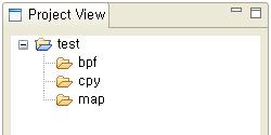 제 2 장 Project View 본장에서는 Map GUI Editor for BMS 에서 Project View 에대해설명한다. 2.1. 개요 Project View는 Workspace( 작업공간 ) 의디렉터리및각소스파일을트리구조로보여주는화면으로제공하는메뉴를통해다양한작업을수행할수있다. 다음은 Project View의주요기능이다.