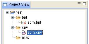 2. cpy 폴더에프로젝트파일이름과동일한 Copybook 파일이생성된다. [ 그림 2.17] Copybook 파일생성 (2) 2.5.