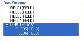 그룹대상 Named Field를 2개이상선택한뒤오른쪽마우스클릭메뉴에서 [Create Minor] 를선택한다. [ 그림 3.3] Create Minor 1 2. 그룹으로설정할 Named Field 를선택하면을입력하는화면이표시된다.