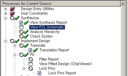 4.1 View RTL Schematic HDL로작성된디자인을쉽게이해하기위해 View RTL Schematic 을이용합니다.