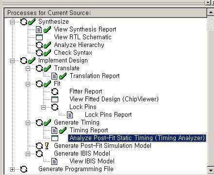5.2 Generate Timing 지금까지설계한디자인의 Timing 결과를확인하는단계입니다. 이것은아래와같이 Timing report를이용합니다.