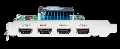 KONA 4 KONA 4 최대 50 / 60p 의프레임속도에서 4K 및 UltraHD 수집및출력지원 10 비트품질의실시간업, 다운, 크로스컨버전 3G-SDI 및 1.5G-SDI 형식지원 HDMI 1.4b (UltraHD 50 / 60p 8 비트 4 : 2 : 0) HDR10 지원 - HDMI 2.0a / CTA-861.