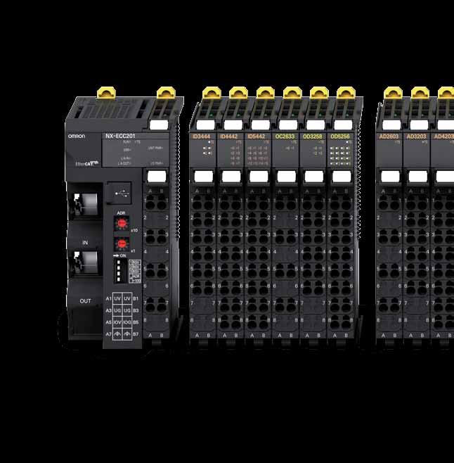 14 Sysmac: A fully integrated platform I/O NX 시리즈 머신의고속 고정밀도제어에 NX I/O는 EtherCAT 네트워크와동기된내부고속버스를기반으로하며, 타임스탬프기능을통해 μs의정밀도로입출력을제어할수있습니다.