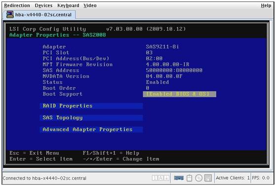 그림 3.12. Adapter Properties 화면 6.