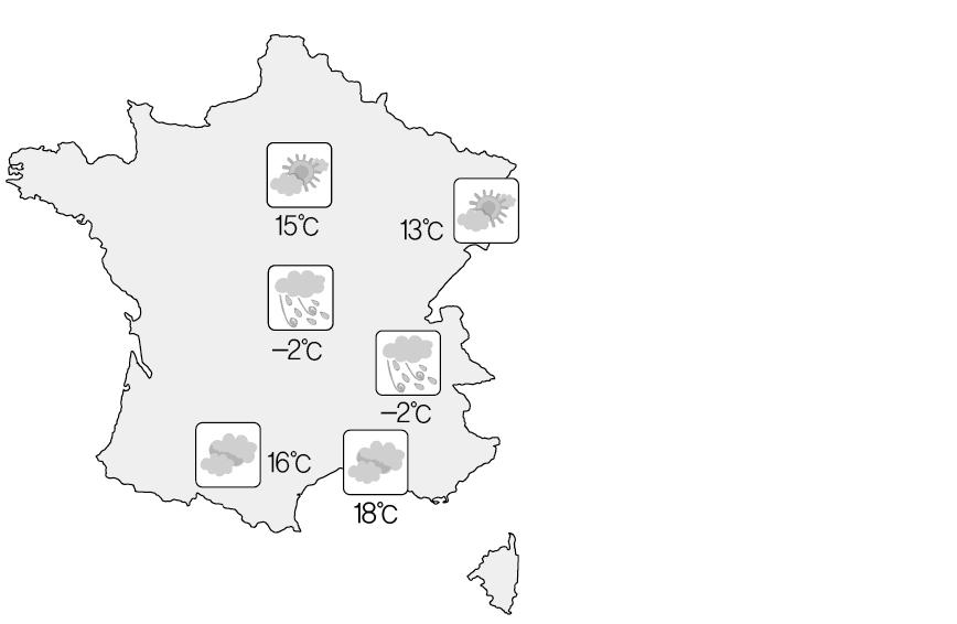 2. 일기예보 Bonjour à tous! Nous sommes le 23 avril. Voici le bulletin météo. Aujourd hui, le beau temps est au rendez-vous sur le nord de la France.