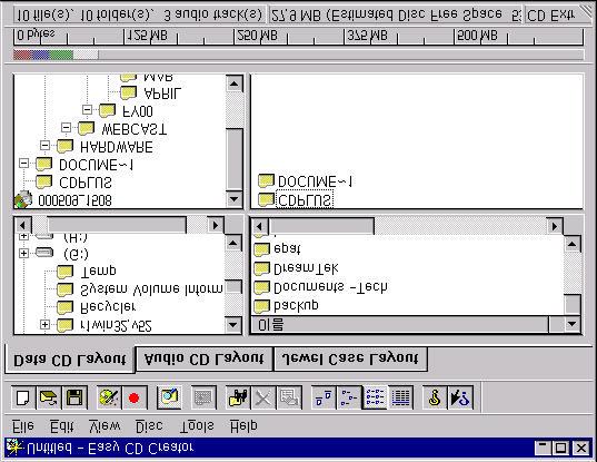 File System Joliet, ISO 9660 CD Extra. Layout CDPLUS. CD Extra CD. Create CD ( ), Test, CD-Extra CD.