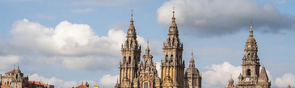 26 Santiago de Compostela 에관한글을이해한내용으로알맞지않은것은? Santiago de Compostela está en el noroeste de España y su centro histórico es Patrimonio de la Humanidad.