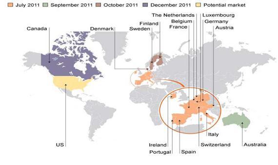 초점 자료 : Informa Telecoms & Media(2012) 구분 Global iplayer BBC iplayer 주관사 BBC Worldwide BBC UK 기능 주문형콘텐츠 캐치업서비스 콘텐츠 BBC와 non-bbc 콘텐츠 BBC 콘텐츠 수익모델 가입자기반 수신료기반 가용기기 iphone, ipad, Apple TV(Airplay), ipod