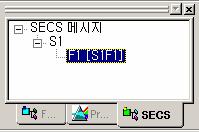 프레임 6.6. SECS 메시지등록예제 6.6.1. 헤더만있는 S1F1 {SECS 메시지 } 창에서다음그림과같이 <Structure 파일참조 > 를체크하고, < 이름 > 과 <Stream>, <Function> 을정합니다. 그림 6.