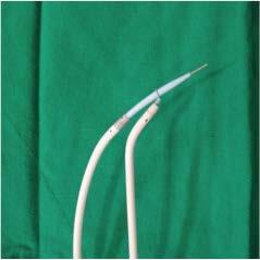 of the Swartz sheath with the snare catheter to prevent it from