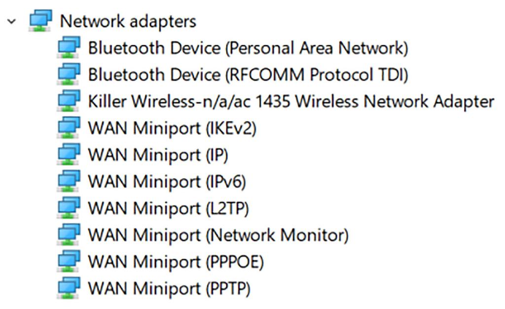 Intel Wi-Fi 및 Bluetooth 드라이버 장치관리자에서네트워크카드드라이버가설치되어있는지확인합니다. www.dell.com/support 에서드라이버업데이트를설치합니다. 표 32.