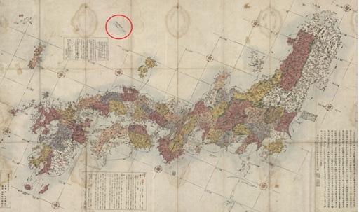 한국의아름다운섬 Q3 일본의고지도에는독도가어떻게나타나고있나요? 막부의명에따라제작된에도시대의대표적실측관찬지도인이노타다타카 ( 伊能忠敬 ) 의 대일본연해여지전도( 大日本沿海輿地全圖 ) (1821년) 를비롯한일본의관찬고지도들은독도를표시하고있지않습니다.