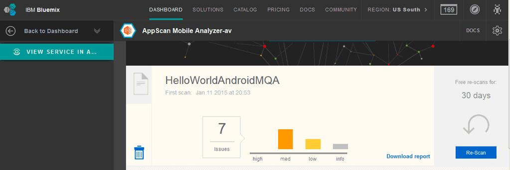 Analyzer IBM Bluemix 기반의모바일앱보안취약점분석서비스