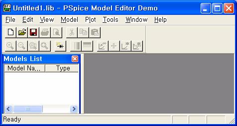 새로운 Pspice 라이브러리의시작 File->New->Pspice Library