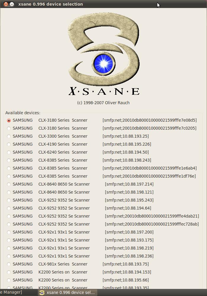 Page 16 of 26 문서스캔하기 Xsane 사용자 1. Xsane 프로그램을실행합니다 ( 터미널에서 xsane 을입력하세요.
