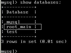 8. 제로보드에서사용될데이터베이스를하나더만든다. create 명령을사용해서만들게된다. 데이터베이스명은 root_main 으로한다. mysql>create database root_main; 데이터베이스삭제는 drop database root_main; 이다. 9. 데이터베이스가만들어졌는지확인해보자. mysql> show databases; 10.
