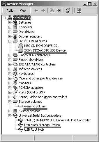 캠코더를컴퓨터에연결하기 소개 USB 드라이버설치를확인하려면 1 [Start] t [Settings] t [Control Panel] 을클릭합니다. 2 [System] 을클릭합니다. [System Properties] 창이나타납니다. 3 [Hardware] 탭을클릭합니다. 4 [Device Manager] 를클릭합니다.