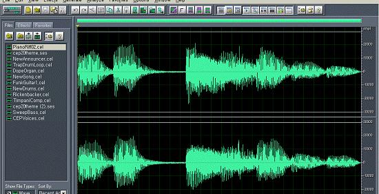 (2/5) 사운드파일의종류 WAVE 마이크로소프트에서개발한윈도우즈의기본샘플링파일, 확장자는.