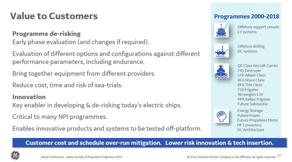 9 Values to the customer using Land Based Propulsion System Test Bench. 게 대응이 가능하다.