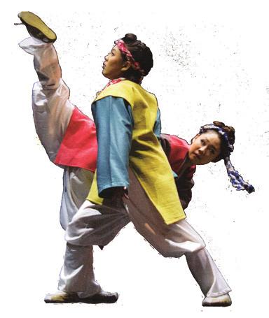 n order to convey the taste, excitement, and freshness of Korean nationality, this stage is the reenactment of Taekkyeon (Traditional Korean Martial Arts), a dynamic street performance from the