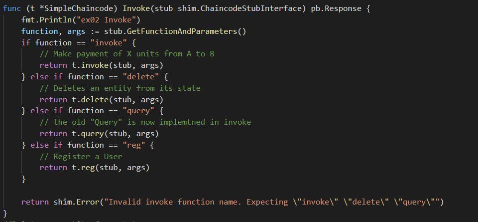New chaincode (Register) 52/64 실습내용 : Chaincode