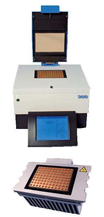 NEW TaKaRa PCR Thermal Cycler Fast Summary 특징 Silver block(gold 코팅 ) 탑재 High-Power Peltier unit 탑재 Tube나 plate에맞추어 Lid 히터높이가자동조절 0.