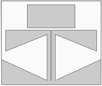 코플래너스트립선로의특성임피던스는약 127옴이고코플래너스트립사이의슬롯의길이 ( ) 는 490 MHz에서의 0.25 ( ; 코플래너스트립선로의파장 ) 에근접한다. (a) (b) (c) [Fig. 2] Design procedure for proposed antenna.