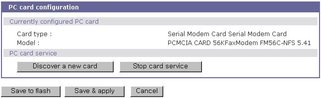 5.3. Serial Modem 카드설정 모뎀카드를사용함으로써외장형모뎀에연결하는시리얼포트없이사용자가온라인에접근 가능합니다. 대부분의 56 Kbps 전화선모뎀및다양한모뎀카드가지원됩니다. Super Series 가 지원하는 PC 카드목록을보려면부록 2.