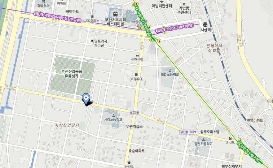 Location Map 회사위치도 ( 대구공장 ) 휴텍크레온 대구공장 (703-833) 대구광역시서구국채보상로 10 길 3 ( 중리동