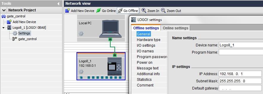 8 웹브라우저를통해메시지텍스트표시 8.1 LOGO! 에서웹서버활성화 웹브라우저를통해 LOGO! 의메시지텍스트를표시하려면먼저 LOGO!