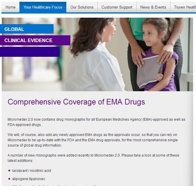 B. Coverage of EMA Drugs EMA
