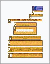 Readiris TM Pro 12 사용자가이드 챕터 8 문서창설정 자동으로문서창설정 Readiris 는문서를스캔하거나열때다양한창에문서를분할하기위해서페이지분석을자동으로적용합니다.