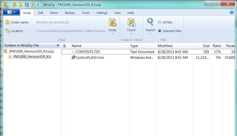 17. WinZip 폴더에서 msi 확장자를가진파일을두번클릭해서 Windows Installer Package 파일을엽니다.
