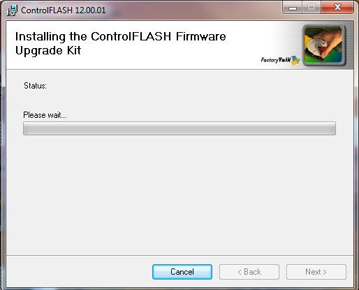 를클릭합니다. ControlFLASH Firmware Upgrade Kit 가설치됩니다. 4.