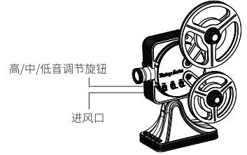 1, 본체외관및기능설명 고 / 중 / 저음조절버튼 공기흡입구