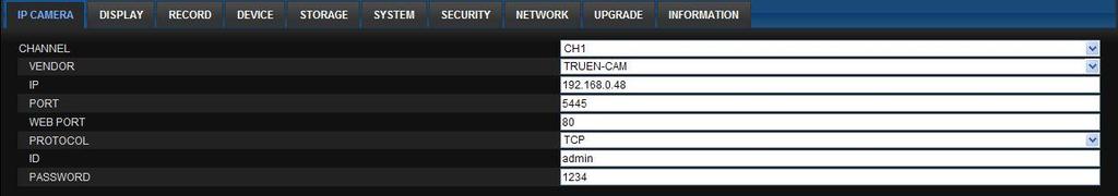 7-7-1. IP 카메라 IP 카메라 (IP Camera) 를선택하여시스템및시간설정을합니다. 7-7-2.