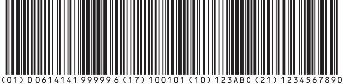 Glossary of Global Standard Terms on Distribution and Logistics < GS1 시스템 > GS1-128 Barcode 개별기업의물류관리를위해사용되는국제표준바코드.