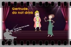 수업모델 _ Gertrude, do not drink! 65 Gertrude, do not drink! - 프로젝트학습을통한 햄릿 영어연극수업 - 학생들이영어로자기소개를하거나외국인에게길을알려주기위해영어를배우지말고, 영어 텍스트를통해서창의적인생각을이끌어내고, 비판적사고력을표현해볼수는없을까?